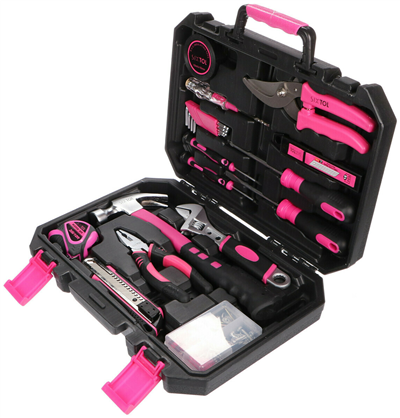 LADY - sada náradia HOME PINK, 88 kusov - SIXTOL