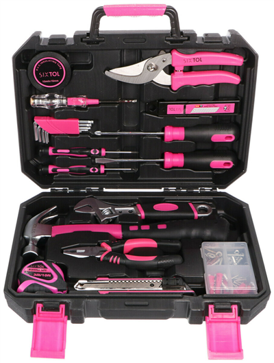 LADY - sada náradia HOME PINK, 88 kusov - SIXTOL