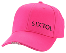 Sixtol SX5034 Kšiltovka s LED světlem 25 lm, nabíjecí USB, růžová, univerzální velikost - SIXTOL B-CAP