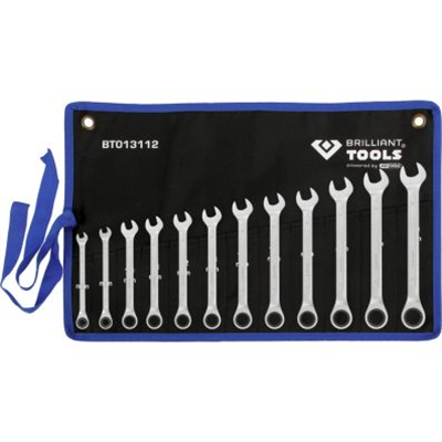 KS TOOLS BT013112 Sada račňových očkových kľúčov