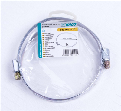 Spona hadicová HS W1 100mm(2ks) (D)