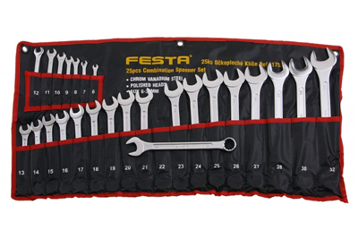 Sada kľúčov FESTA CrV 25ks 6-32mm