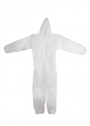 50587 Bílý polypropyl. overal XL s kapucí