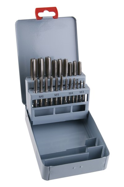 Sada závitníkov 21ks M3, 4, 5, 6, 8, 10, 12mm