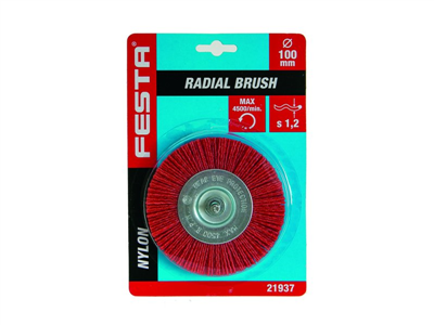 Kartáč rotační radiální FESTA nylon 100mm stopka
