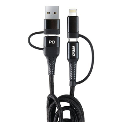 Multikábel USB C-USB C iOs USB A FullLINK 1m UC-15