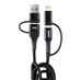 Multikábel USB C-USB C iOs USB A FullLINK 1m UC-15