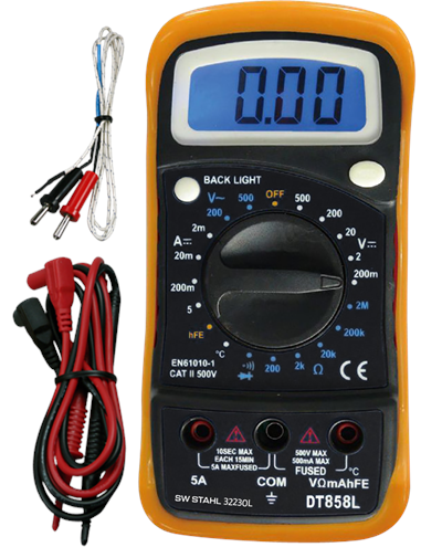 Univerzálny merací prístroj (multimeter) ~