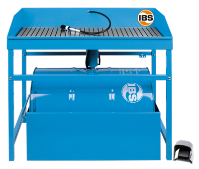 Mycí stůl typ M 200 litrů, extra nosnost 250 kg, elektrické čerpadlo, štětec - IBS Scherer