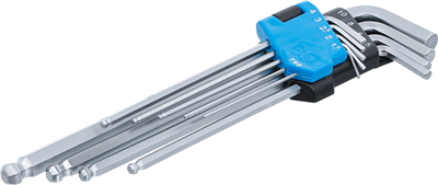 Klíče imbus, s kuličkou (9ks)- BGS 790