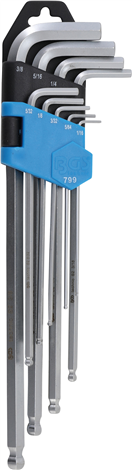 BGS technic 799 Imbusové kľúče, 9ks - BGS 799