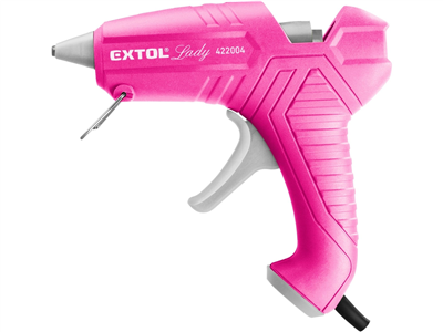 Tavná pistole 40 W, na tyčinky 11 mm, růžová - EXTOL LADY EX422004