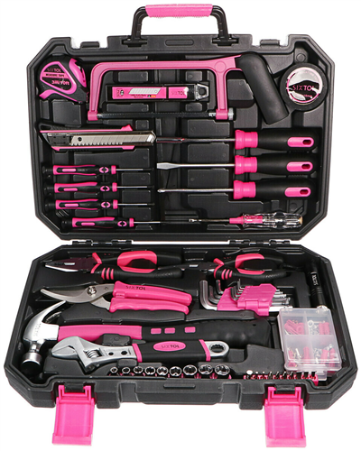 LADY - sada náradia HOME PINK, 128 kusov - SIXTOL