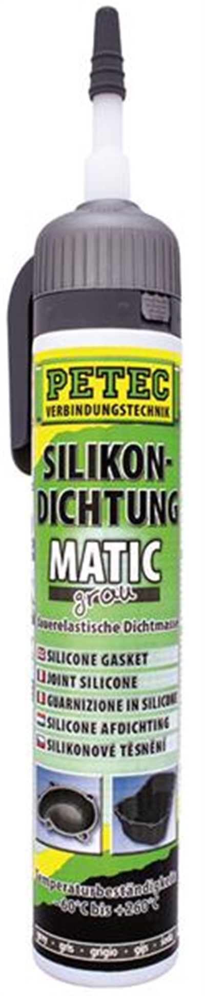 Silikon. těs. hmota - šedá - 200ml