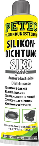 Petec 97680 Silikon. těs. hmota - šedá - 70ml