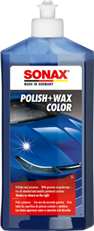 SONAX 296200 - Polish & Wax COLOR modrá - 500 ml
