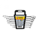 TOPEX 35D755 sada klíčů očko-plochých 8-17mm CrV 6ks Topex