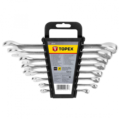 sada kľúčov 6-19mm CrV 8ks Topex