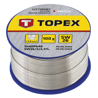 cín trubič. 1,0mm 100gr 60%SW26 Topex