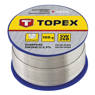 cín trubič. 1,5mm 100gr 60% Topex
