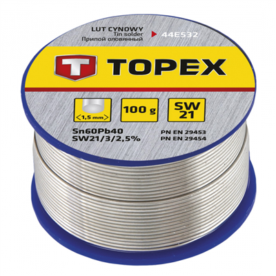 cín trubič. 1,5mm 100gr SW21 60%  Topex