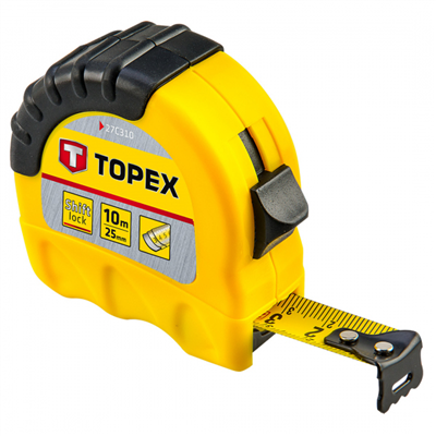 metr svinovací 10m/25mm ShiftLock pogum. Topex