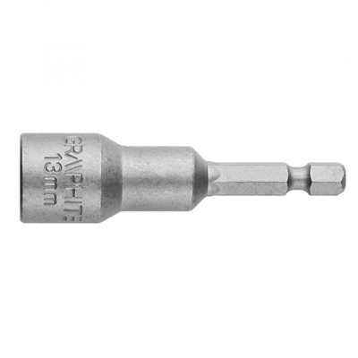 hlavice nástrčná M13 stopka 6-tihran magnet Graphite