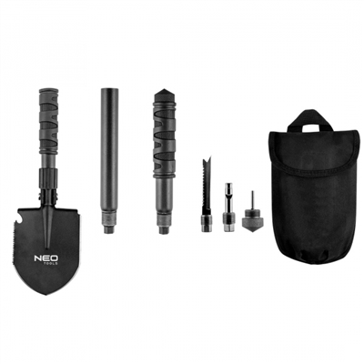 skladacia multifunkčná lopata 8v1, NEO tools