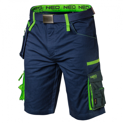 kraťasy PREMIUM, 62% bavlna, 35% poliester, 3% elastan, vel. L NEO tools