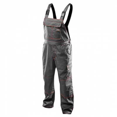 kalhoty pracovní s laclem XXL / 58 NEO tools