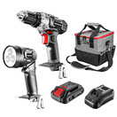 Graphite 58G016 sada: akumulátorová vŕtačka, baterka, taška, batéria Energy+ 18V, Li-Ion 2,0 Ah, nabíjačka Graphite