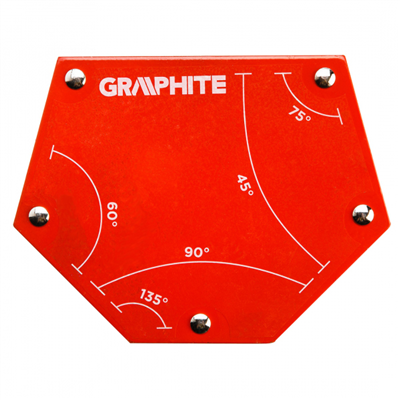 Magnet 111x136x24 <45/60/75/90/135° Graphite