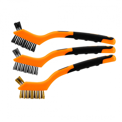 sada kartáčů 3ks,3x7, ocel/nylon/mosaz NEO tools