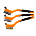 sada kartáčů 3ks,3x7, ocel/nylon/mosaz NEO tools