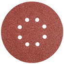 Graphite 55H945 papír brusný kulatý 150 mm, K40, 5 pcs., s 8 dírami, Graphite