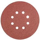 Graphite 55H947 papír brusný kulatý 150 mm, K80, 5 pcs., s 8 dírami, Graphite