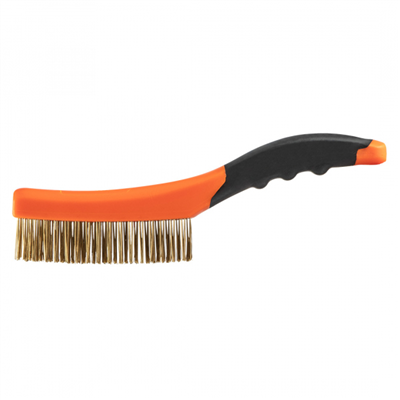 kartáč mosazný ruční 4x16, rukojeť Nylon NEO tools