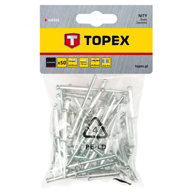 nýty •4.8x18 AL 50ks Topex