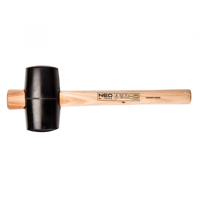 Gumové kladivo -75/680g rukoväť orech NEO tools