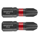 Graphite 56H502 bit úderový PH3 x 25 mm, 2 ks Graphite