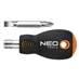 skrutkovač obojstranný PH2+plochý 6mm 38mm magnet NEO náradi