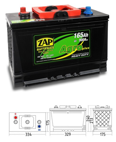 Agro HD 165Ah 6V 900A
