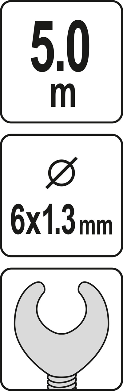 Čistiace pero na čistenie odpadu 5 m