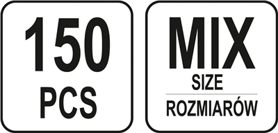 Sada oceľových nitovacích matíc M3-M10 150 ks