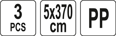 Pásy na sťahovanie nábytku 5 x 370 cm 3 ks