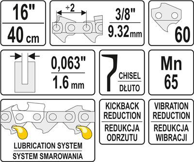 Řetěz na motorovou pilu 16