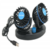 Ventilátor MITCHELL DUO 2x85mm USB 5V na palubní desku