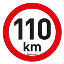 Compass 34476 Samolepka omezení rychlosti  110 km/h reflexní (200 mm)