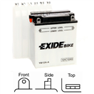Exide EB12A-A motobaterie suchá, přednabitá 12V 12Ah 165A 134x80x160 LEVÁ ploché póly