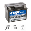 Exide AGM12-4 motobaterie AGM naplněná z výroby 12V 3Ah 50A 113x70x85